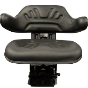 Suspension Seat, Wrap Around Back with Arms, Black