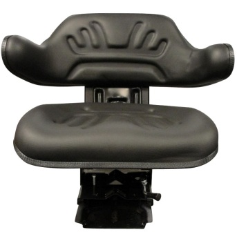 Suspension Seat, Wrap Around Back with Arms, Black