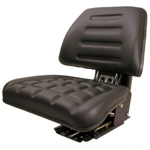 Suspension Seat with Trapezoid Backrest, Black - Free Shipping!
