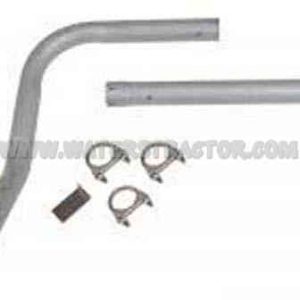 Vertical Two Piece Exhaust Pipe With Clamps