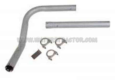 Vertical Two Piece Exhaust Pipe With Clamps