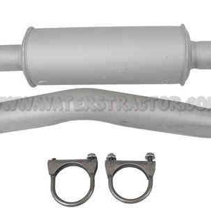 Vertical Two Piece Muffler and Pipe