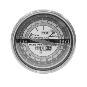 Speedometer/Tachometer Gauge - White Face