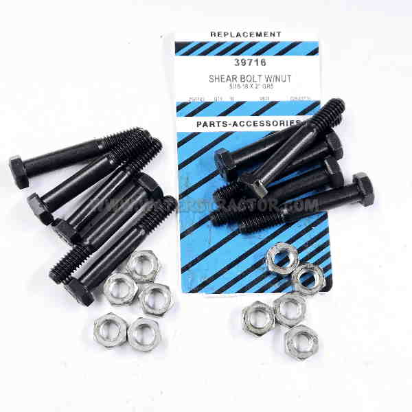Sherbolt and Nut Kit, Count of 10